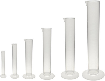 BFC Plastic Measuring Cylinder - 25ml, 50ml, 100ml, 250ml, 500ml, 1Lit. (Pack of 6) Polyethylene Graduated Cylinder(1925 ml)
BFC Plastic Measuring Cylinder - 25ml, 50ml, 100ml, 250ml, 500ml, 1Lit. (Pack of 6) Polyethylene Graduated Cylinder(1925 ml)