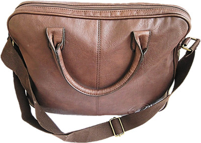 Muccasacra 14 inch Laptop Messenger Bag(Brown)