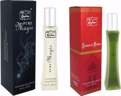 Rayhan enterprise Pure Magic & jannatul firdous Eau de Parfum - 60 ml(For Men & Women)
Rayhan enterprise Pure Magic & jannatul firdous Eau de Parfum - 60 ml(For Men & Women)