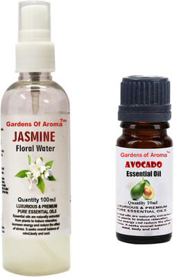 Gardens Of Aroma Jasmine Floral Water And Avocado Essential Oil(110 ml)