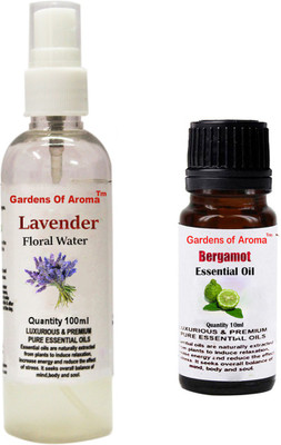 Gardens Of Aroma Lavender Floral Water And Bergamot Essential Oil(110 ml)