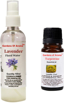 Gardens Of Aroma Lavender Floral Water And Turpentine Essential Oil(110 ml)
Gardens Of Aroma Lavender Floral Water And Turpentine Essential Oil(110 ml)
