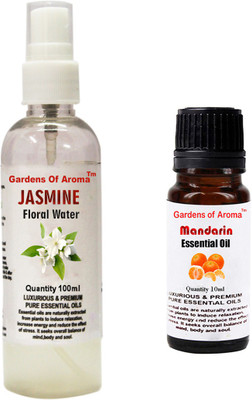 Gardens Of Aroma Jasmine Floral Water And Mandarin Essential Oil(110 ml)
