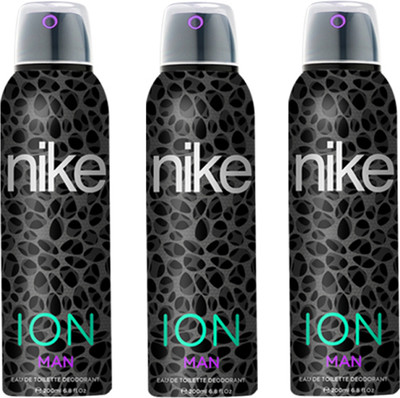 Nike Man ION Deodorant Spray for Men 200ML Each (Pack of 3) Deodorant Spray - For Men(600 ml, Pack of 3)
Nike Man ION Deodorant Spray for Men 200ML Each (Pack of 3) Deodorant Spray - For Men(600 ml, Pack of 3)