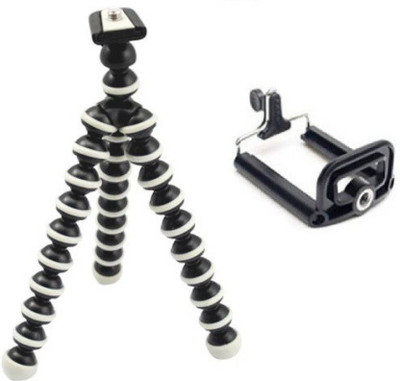 technopedia camera tripod Tripod(black white, Supports Up to 500 g)