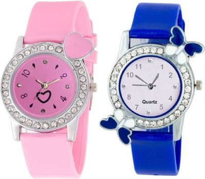 Rage Enterprise New Designer Diamond Dial Blue & Pink Color PU Belt Set Of 2 Women Watch - For Girls
Rage Enterprise New Designer Diamond Dial Blue & Pink Color PU Belt Set Of 2 Women Watch - For Girls