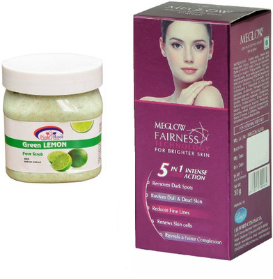 Pink Root Green Lemon Scrub 500ml and Meglow Fairness 5in1 Intense Action(Set of 2)
Pink Root Green Lemon Scrub 500ml and Meglow Fairness 5in1 Intense Action(Set of 2)