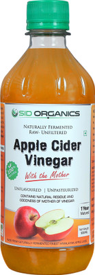 SID ORGANICS Apple Cider Vinegar with mother culture for Weight loss - Cold pressed, Raw, Unfiltered, Unpasteurized & Unflavored - 1 Apple Cider Vinegar(500 ml, Natural Flavored)
SID ORGANICS Apple Cider Vinegar with mother culture for Weight loss - Cold pressed, Raw, Unfiltered, Unpasteurized & Unflavored - 1 Apple Cider Vinegar(500 ml, Natural Flavored)