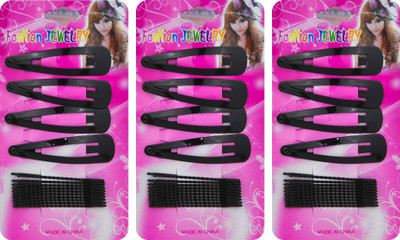 Avmart Set of 3 Hair Accessories Black Tik Tac Hair Clips for Women & girls Tic Tac Clip(Black)
Avmart Set of 3 Hair Accessories Black Tik Tac Hair Clips for Women & girls Tic Tac Clip(Black)