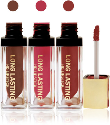Seven seas cosmetics makeup HD long lasting lady liquid matte lip gloss lipstick fashion color set of 3(pink brown, pink,black brown, 15 g)
Seven seas cosmetics makeup HD long lasting lady liquid matte lip gloss lipstick fashion color set of 3(pink brown, pink,black brown, 15 g)