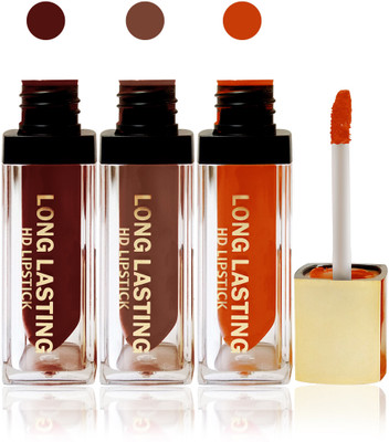 Seven seas cosmetics makeup HD long lasting lady liquid matte lip gloss lipstick fashion color set of 3(l orange,black brown,red brown, 15 g)
Seven seas cosmetics makeup HD long lasting lady liquid matte lip gloss lipstick fashion color set of 3(l orange,black brown,red brown, 15 g)