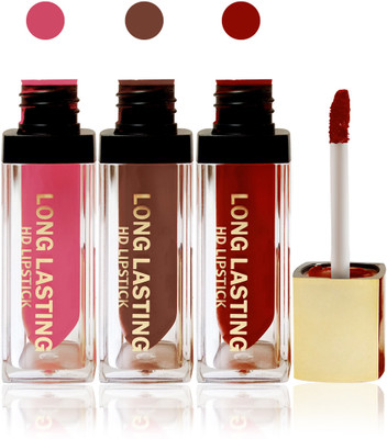 Seven seas cosmetics makeup HD long lasting lady liquid matte lip gloss lipstick fashion color set of 3(l pink,black brown,l maroon, 15 g)
Seven seas cosmetics makeup HD long lasting lady liquid matte lip gloss lipstick fashion color set of 3(l pink,black brown,l maroon, 15 g)