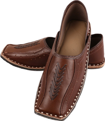DFR Ethnic Shoe Jutis For Men(Bronze, Brown, Dark brown