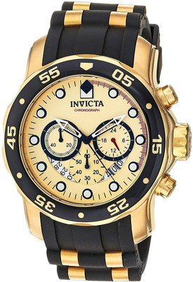 Invicta Gold 15240 Invicta Men's 17566 Pro Diver 18k Gold Ion-Plated Stainless Steel Watch Watch - For Men
Invicta Gold 15240 Invicta Men's 17566 Pro Diver 18k Gold Ion-Plated Stainless Steel Watch Watch - For Men