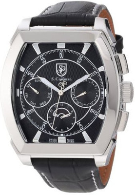 S Coifman Black 8544 S. Coifman Men's SC0086 Black Textured Dial Black Leather Watch Watch - For Men
S Coifman Black 8544 S. Coifman Men's SC0086 Black Textured Dial Black Leather Watch Watch - For Men