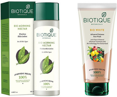 BIOTIQUE BIO Bio Morning Nectar Flawless Skin Lotion, Bio White Fairness Face Wash(Set of 2)
BIOTIQUE BIO Bio Morning Nectar Flawless Skin Lotion, Bio White Fairness Face Wash(Set of 2)