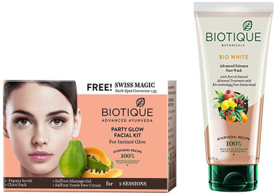 BIOTIQUE BIO Bio Party Glow Facial Kit, Bio White Advanced Fairness Face Wash(Set of 2)
BIOTIQUE BIO Bio Party Glow Facial Kit, Bio White Advanced Fairness Face Wash(Set of 2)