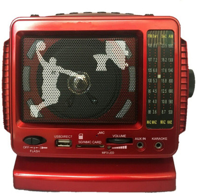 CRETO tv shape fm radio support am/fm/sw 1-4, usb pendrive, aux in, memory card , radio record, karaoke support side torch light, flash light FM Radio(red)
CRETO tv shape fm radio support am/fm/sw 1-4, usb pendrive, aux in, memory card , radio record, karaoke support side torch light, flash light FM Radio(red)
