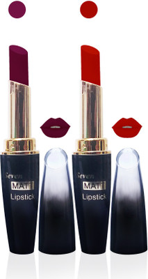 Seven cosmetics makeup 4g matte lipstick non transfer kiss proff combo set of 2 color(red,d pink, 10 g)
Seven cosmetics makeup 4g matte lipstick non transfer kiss proff combo set of 2 color(red,d pink, 10 g)