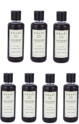 Khadi Amla & Bhringraj Shampoo, SLS, Sulfate & Paraben Free (210 ml) Pack of 7(210 ml)
Khadi Amla & Bhringraj Shampoo, SLS, Sulfate & Paraben Free (210 ml) Pack of 7(210 ml)