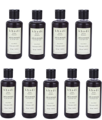 Khadi Amla & Bhringraj Shampoo, SLS, Sulfate & Paraben Free (210 ml) Pack of 9(210 ml)
Khadi Amla & Bhringraj Shampoo, SLS, Sulfate & Paraben Free (210 ml) Pack of 9(210 ml)