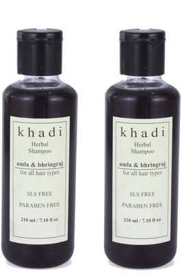 Khadi Amla & Bhringraj Shampoo, SLS, Sulfate & Paraben Free (210 ml) Pack of 2(210 ml)
Khadi Amla & Bhringraj Shampoo, SLS, Sulfate & Paraben Free (210 ml) Pack of 2(210 ml)