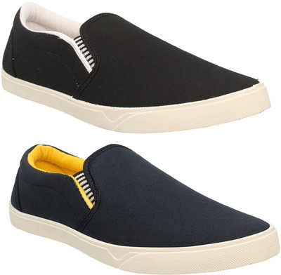 Pexlo Combo pack of 2 Casual Shoes (Loafers and Moccasins Shoes) Casuals For Men(Black, Navy, Black::navy::yellow
Pexlo Combo pack of 2 Casual Shoes (Loafers and Moccasins Shoes) Casuals For Men(Black, Navy, Black::navy::yellow