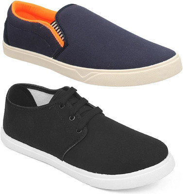 Pexlo Combo pack of 2 Casual Shoes (Loafers and Sneakers Shoes) Casuals For Men(Multicolor, Blue::black
Pexlo Combo pack of 2 Casual Shoes (Loafers and Sneakers Shoes) Casuals For Men(Multicolor, Blue::black