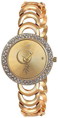 TRUE KART 95896 GOLD LOOK SUPER PARSONALITY SOBER LOOK Watch - For Women
