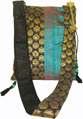 shades MZ003 Shoulder Bag(Green, Gold, 12 L)