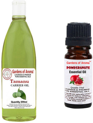 Gardens Of Aroma Tamanu Carrier Oil And Pomegranate Essential Oil(210 ml)
Gardens Of Aroma Tamanu Carrier Oil And Pomegranate Essential Oil(210 ml)