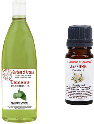 Gardens Of Aroma Tamanu Carrier Oil And Jasmine Essential Oil(210 ml)
