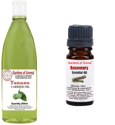 Gardens Of Aroma Tamanu Carrier Oil And Rosemary Essential Oil(210 ml)