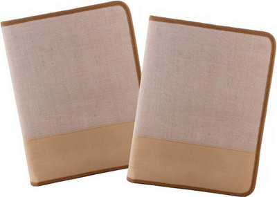 ZesTale Jute Document Folder(Set Of 2, Multicolor)