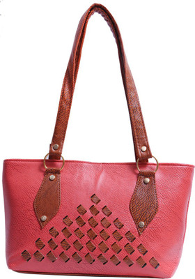 LandLord Shoulder Bag(Pink, Brown), Brown;pink
