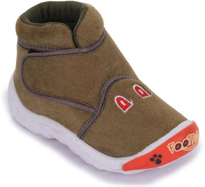 Liberty Boys Velcro Casual Boots(Green, Olive green