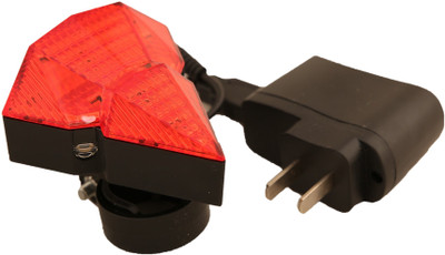 Lotto waterproof cycle Tail Light LED Wheel Reflectors(Red)