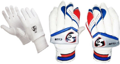 SG Combo of Two, One Pair of 'Club' Batting Gloves (Right Handed) and One Pair of 'Club' Inner Gloves (Men's) (Color On Availability)- Cricket Kit
SG Combo of Two, One Pair of 'Club' Batting Gloves (Right Handed) and One Pair of 'Club' Inner Gloves (Men's) (Color On Availability)- Cricket Kit