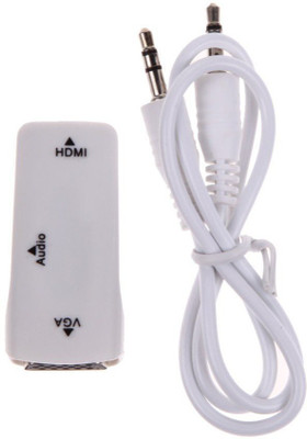 Microware TV-out Cable 1080P HDMI female to VGA Converter White Adapter With Audio Cable For PC TV 1080P(White, For TV)
Microware TV-out Cable 1080P HDMI female to VGA Converter White Adapter With Audio Cable For PC TV 1080P(White, For TV)