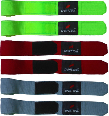 SportSoul 108 Inches Stretchable (Pack of 3 Pairs) Multicolor Boxing Hand Wrap(Multicolor, 108 inch), Multi color
SportSoul 108 Inches Stretchable (Pack of 3 Pairs) Multicolor Boxing Hand Wrap(Multicolor, 108 inch), Multi color