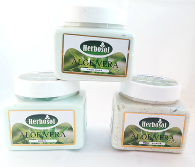 Herbosol Aloe Vera-Body Scrub-500ml, Face Mask-500ml, Cream-500ml. Combo Pack of 3.(Set of 3)
Herbosol Aloe Vera-Body Scrub-500ml, Face Mask-500ml, Cream-500ml. Combo Pack of 3.(Set of 3)