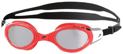 Speedo FUTURA BIOFUSE POLD GOGGLE ADULT - RED/SMOKE Swimming Goggles(Red, Black)