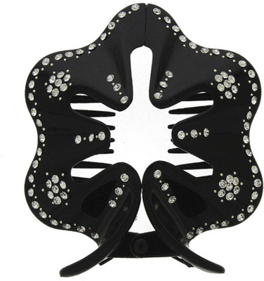 Anuradha Art Jewellery Clutcher Hair Claw(Black)