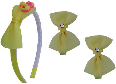 Trendeela.com Feriha Yellow Hairband & Hairclip Combo Hair Band, Hair Clip, Tic Tac Clip(Yellow)
Trendeela.com Feriha Yellow Hairband & Hairclip Combo Hair Band, Hair Clip, Tic Tac Clip(Yellow)