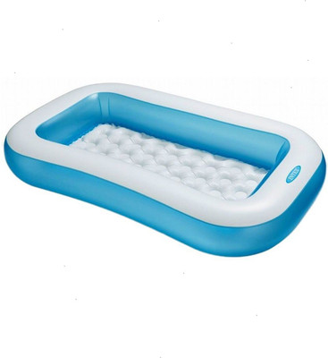 Skyup 5feet Rectangular Kids Bath Tub Inflatable Pool(Blue)