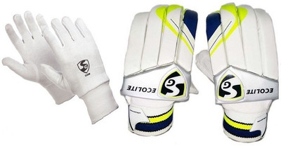 SG Combo of Two, One Pair of 'Ecolite' Batting Glove (Right Handed) and One Pair of 'Club' Inner Gloves (Color On Availability)- Batting Gloves (Men, Multicolor)
SG Combo of Two, One Pair of 'Ecolite' Batting Glove (Right Handed) and One Pair of 'Club' Inner Gloves (Color On Availability)- Batting Gloves (Men, Multicolor)
