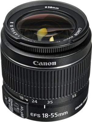 canon EF-S 18-55mm f/3.5-5.6 IS II Auto focus Zoom Super Wide Angle Lens Lens(Black, 18-55)
canon EF-S 18-55mm f/3.5-5.6 IS II Auto focus Zoom Super Wide Angle Lens Lens(Black, 18-55)
