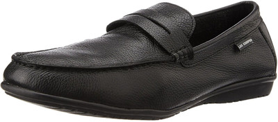Lee Cooper Men Genuine Leather Slip On Shoes For Men(Black)