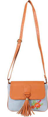 Kanvas Katha Women Casual Multicolor Denim Sling Bag 
Kanvas Katha Women Casual Multicolor Denim Sling Bag