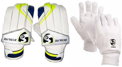 SG Combo of Two, One Pair of 'Ecolite' Batting Glove (Right Handed) and One Pair of 'League' Inner Gloves (Color On Availability)- Batting Gloves (Men, Multicolor)
SG Combo of Two, One Pair of 'Ecolite' Batting Glove (Right Handed) and One Pair of 'League' Inner Gloves (Color On Availability)- Batting Gloves (Men, Multicolor)